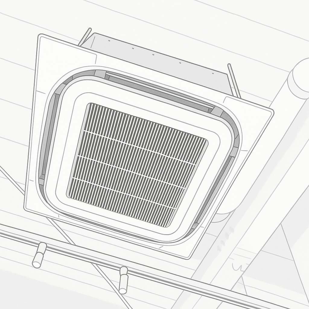 天井埋め込みエアコン