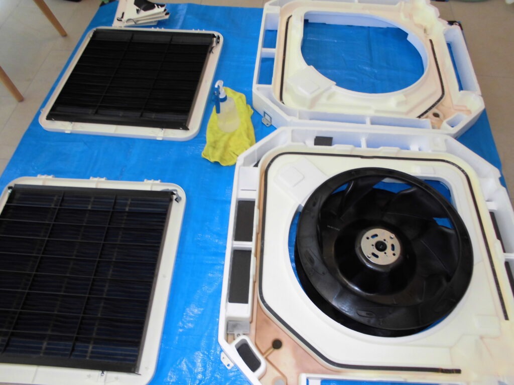 宇治市の介護施設 エアコン洗浄後