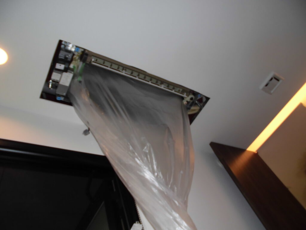 宇治市の工場 エアコン洗浄後